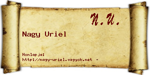 Nagy Uriel névjegykártya